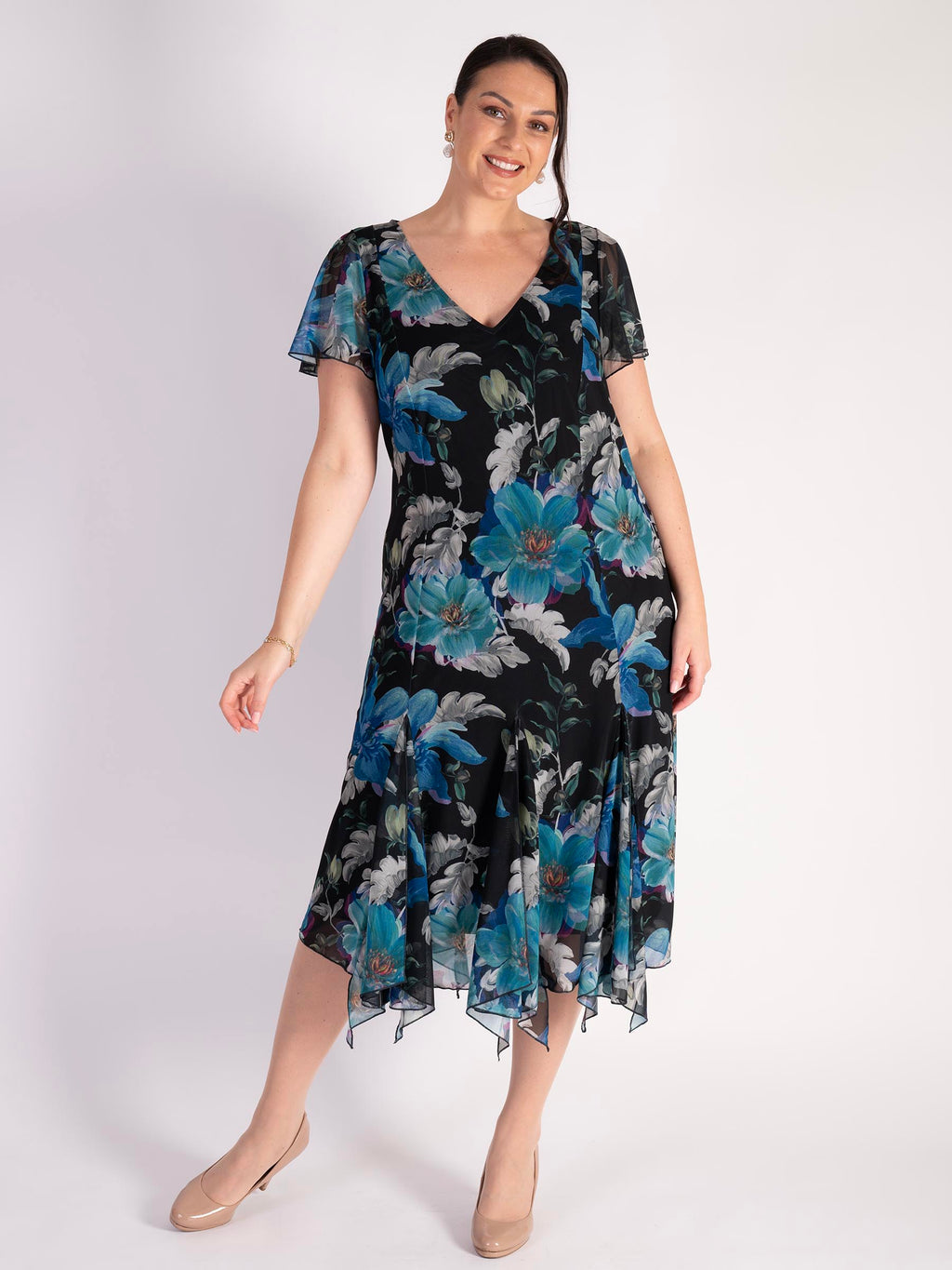 Aurora Angel Sleeve Mesh Dress Lining