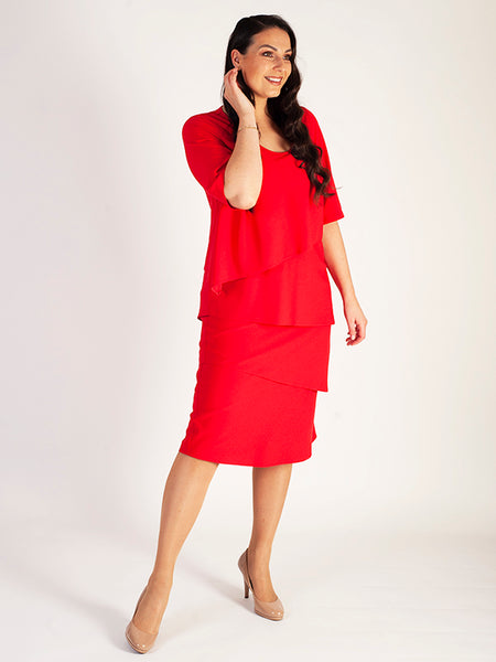Poppy Multi Layered Crepe Dress