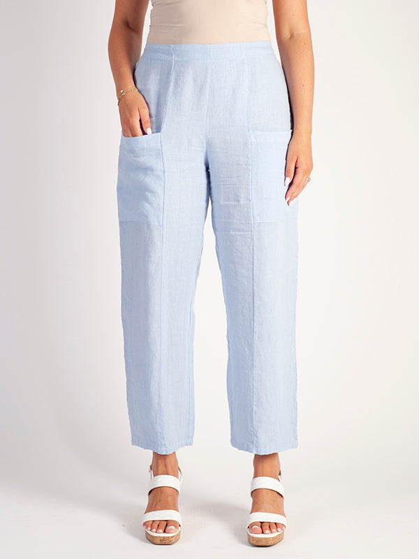 Pale Blue Drawstring Extreme Wide Leg Trousers  PrettyLittleThing